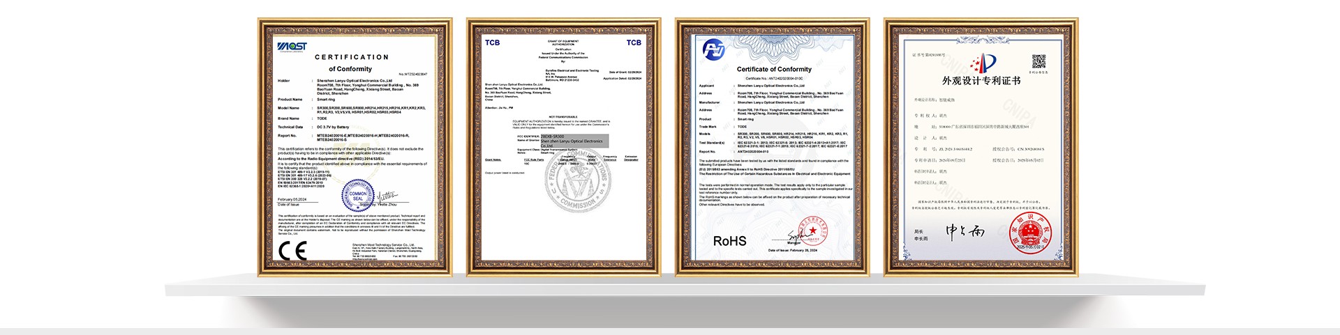 Certificates